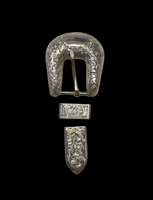 Sterling Silver 5/8" Buckle Set