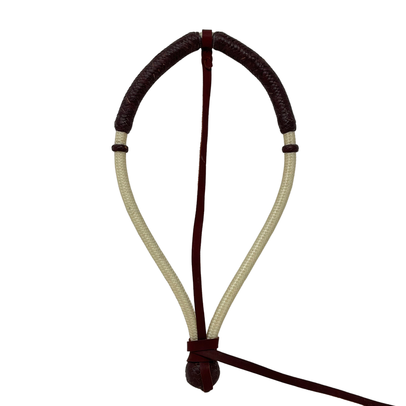 Braided Nylon w/Latigo Center Hung Bosalita