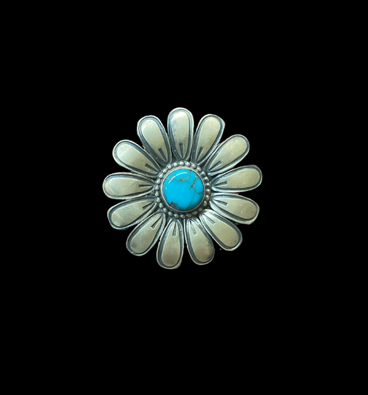 Turquoise Flower Ring