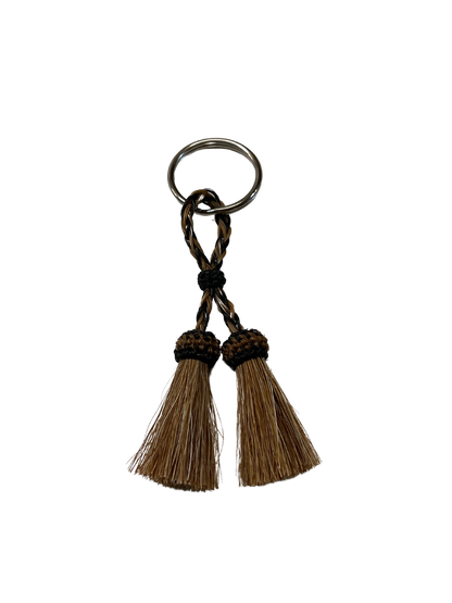 Double Tassel Horsehair Keychain