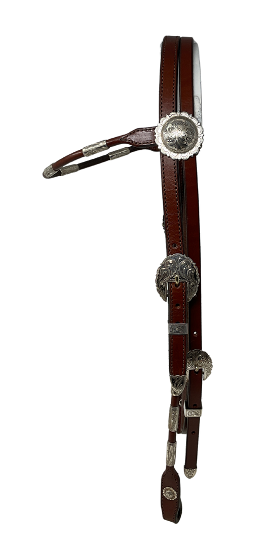 Browband El Paso Buckles, Conchos and Ferrules