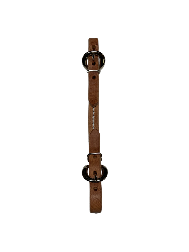 Leather Double Buckle Curb