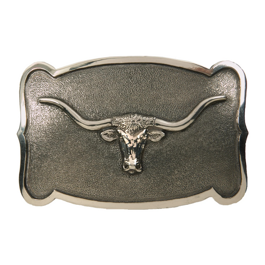 Arapahoe Silver Longhorn Buckle