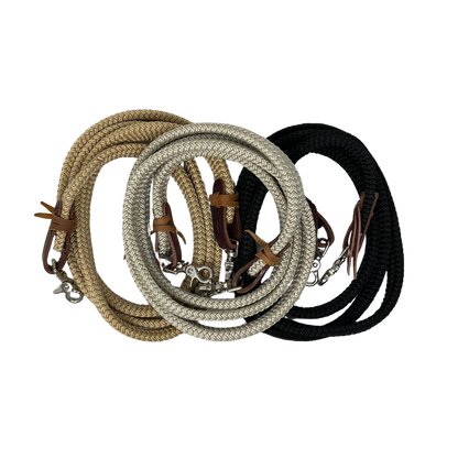1" Flat Hollow Core Nylon Roping Reins
