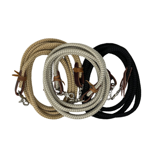 1" Flat Hollow Core Nylon Roping Reins