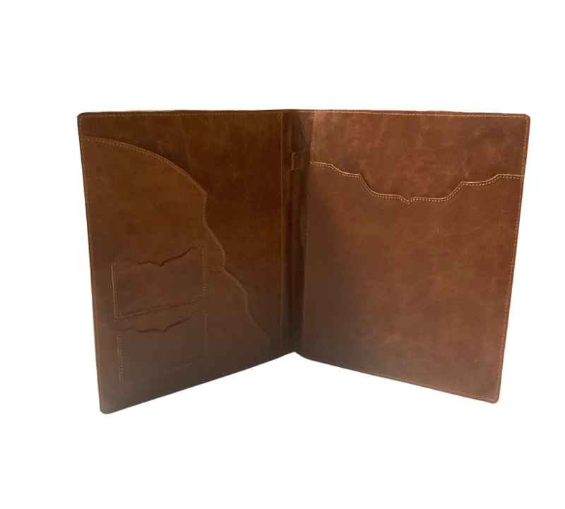 Suede Boot Stitch Notepad Cover
