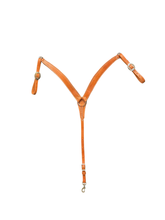 Harness Leather Contoured Breast Collar