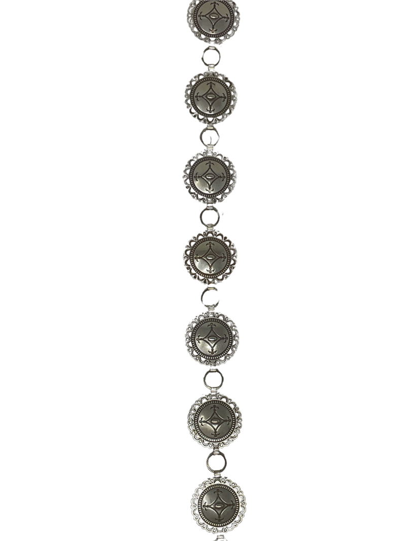 Nickel Concho Belt
