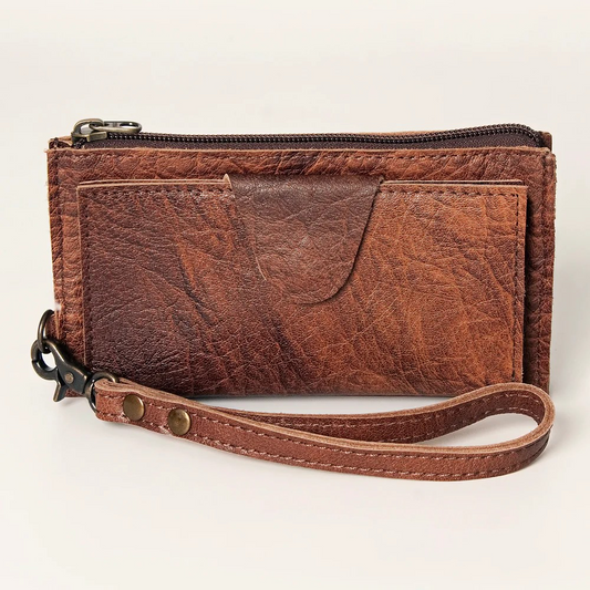 Brown Leather Cardholder Wallet