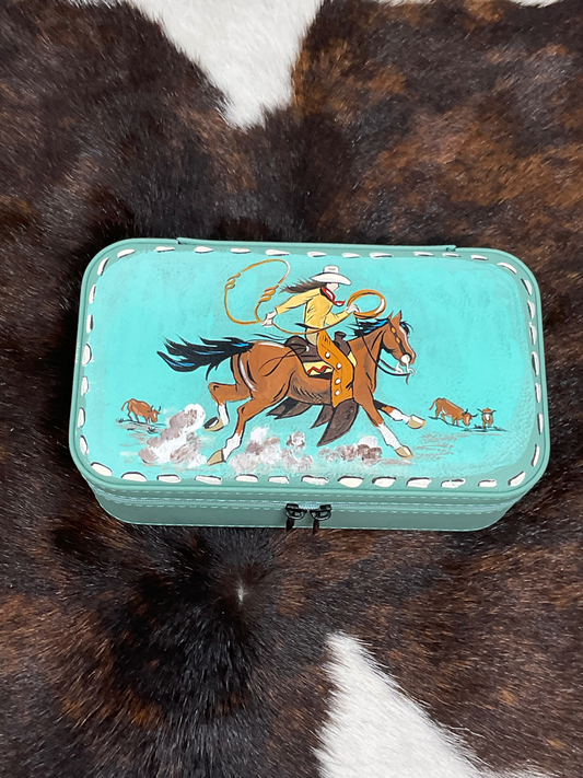 Hand Painted Jewelry Case Large