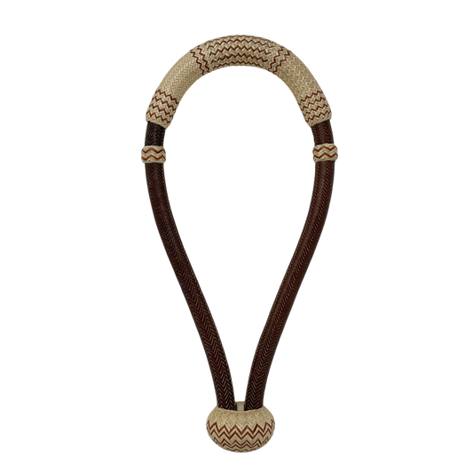 32 Plait 5/8" Colored Cheek w/Accents Bosal