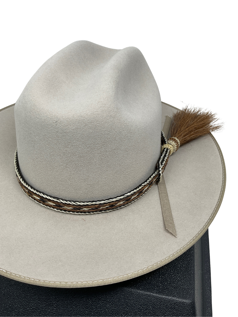 5 Strand Horsehair Hat Band w/Side Tassel