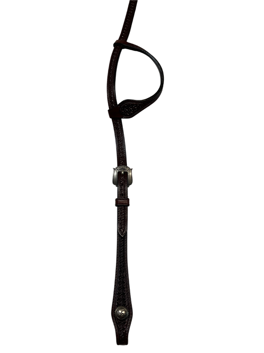 Single Ear Dark Basket Stamped w/JWP Bronze Buckles