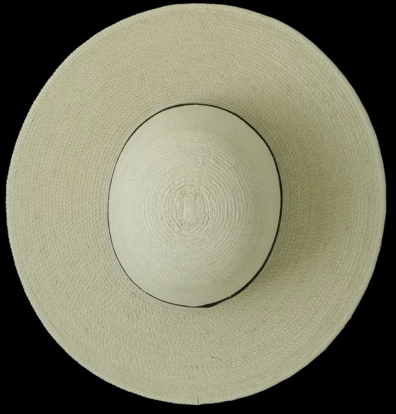 Palm Leaf Hat Unbound Edge 7 1/8