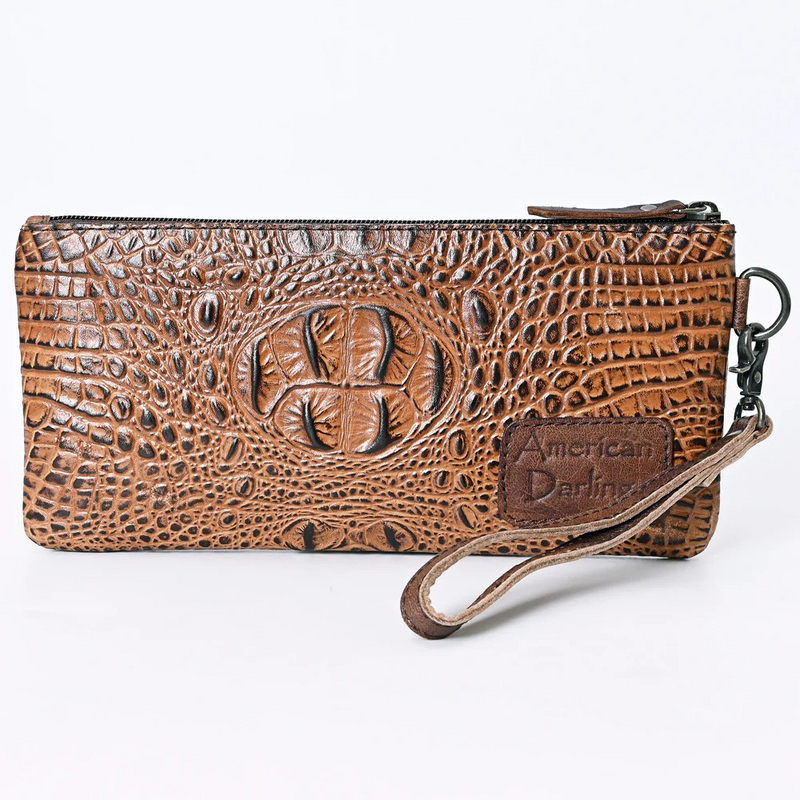 Genuine Leather Wristlet Purse
