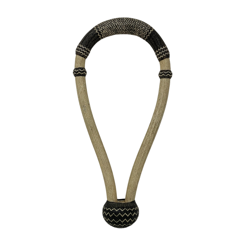 60 Plait 5/8" Rawhide w/Colored Nose & Heel Bosal