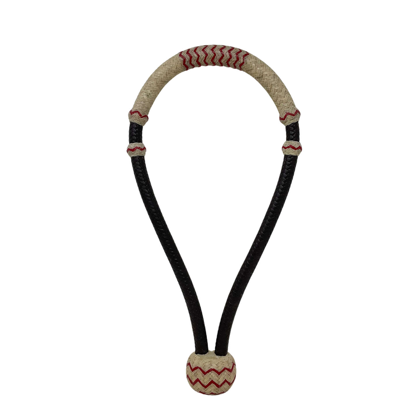16 Plait 1/2" Bosal Chocolate w/Accented Rawhide