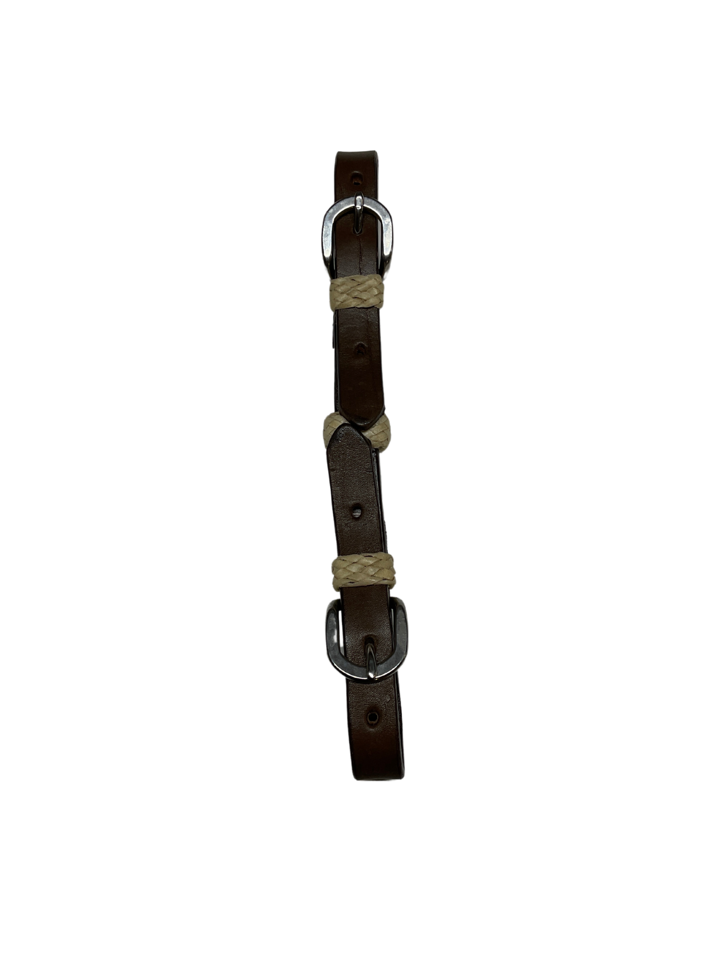 Double Buckle Curb w/Rawhide Buttons