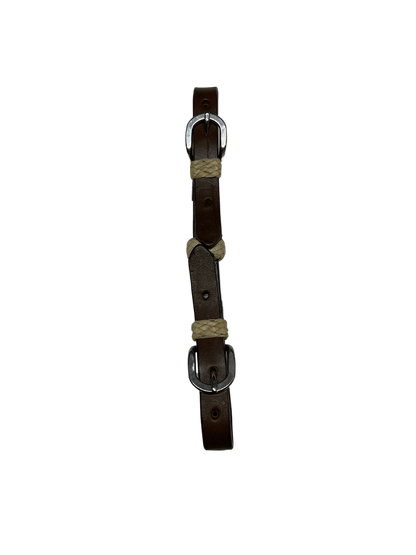 Double Buckle Curb w/Rawhide Buttons
