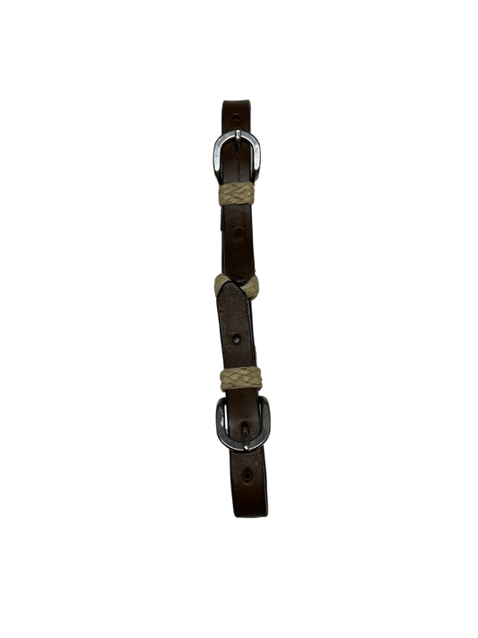 Double Buckle Curb w/Rawhide Buttons