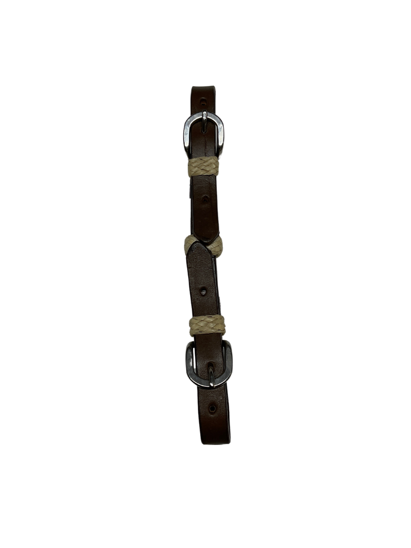 Double Buckle Curb w/Rawhide Buttons