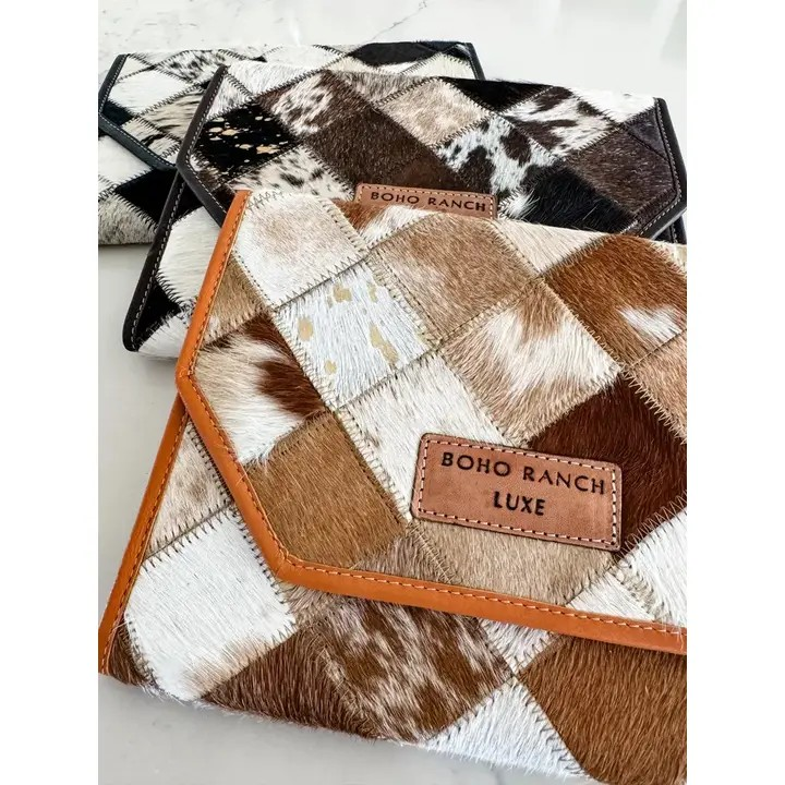 IPad Sleeve-Tan/Brown Cowhide