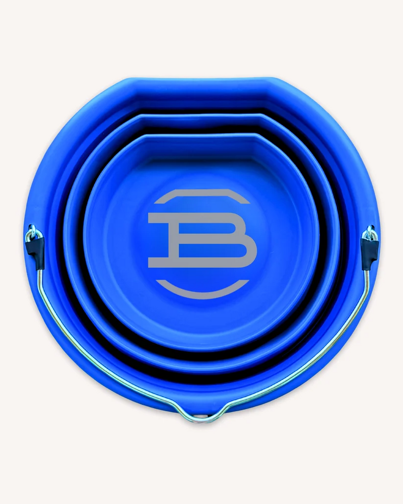 Collapsible Feed Bucket With Strap