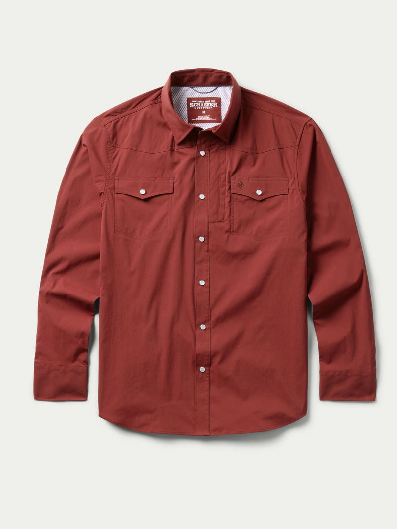 Ox Blood RangeTek Western Snap Shirt