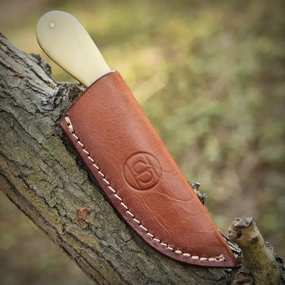 Hand Forged Damascus Bull Cutter Knife