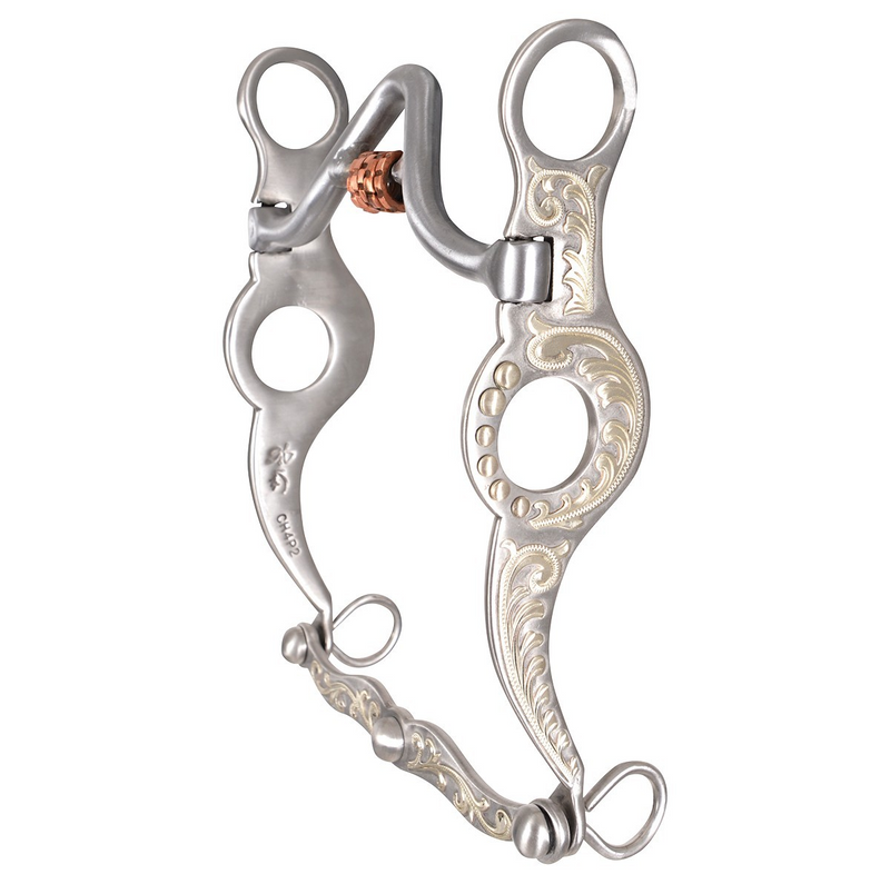 Foundation Shank Cowhorse Bit with Slope Port Roller