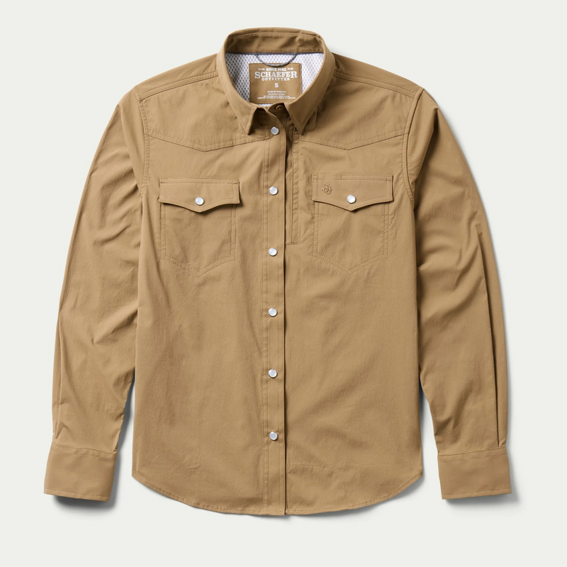Women's RangeTek Western Snap Shirt-Pecan