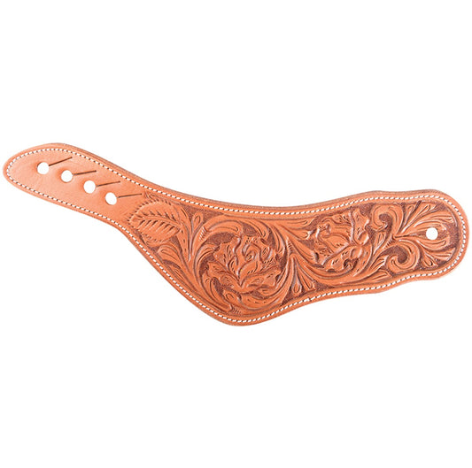 Dove Wing Spur Straps w/Floral Tooling