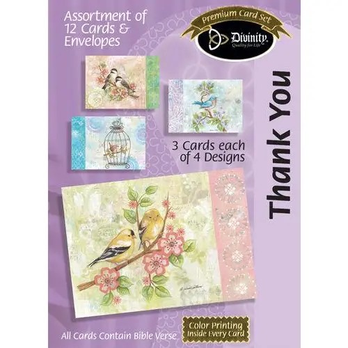 Boxed Cards: Thank You - Pretty Birds