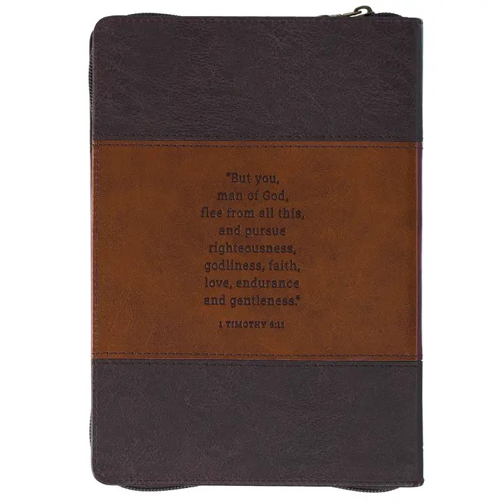 Classic Zip 2 Tone Journal - Man of God