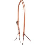 Split Ear Headstall-Harness Leather with Salinas Buckle Latigo Ties