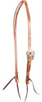 Split Ear Headstall-Harness Leather with Salinas Buckle Latigo Ties