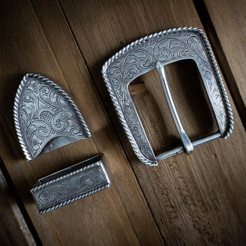 Rope Border 3 Piece Buckle Set