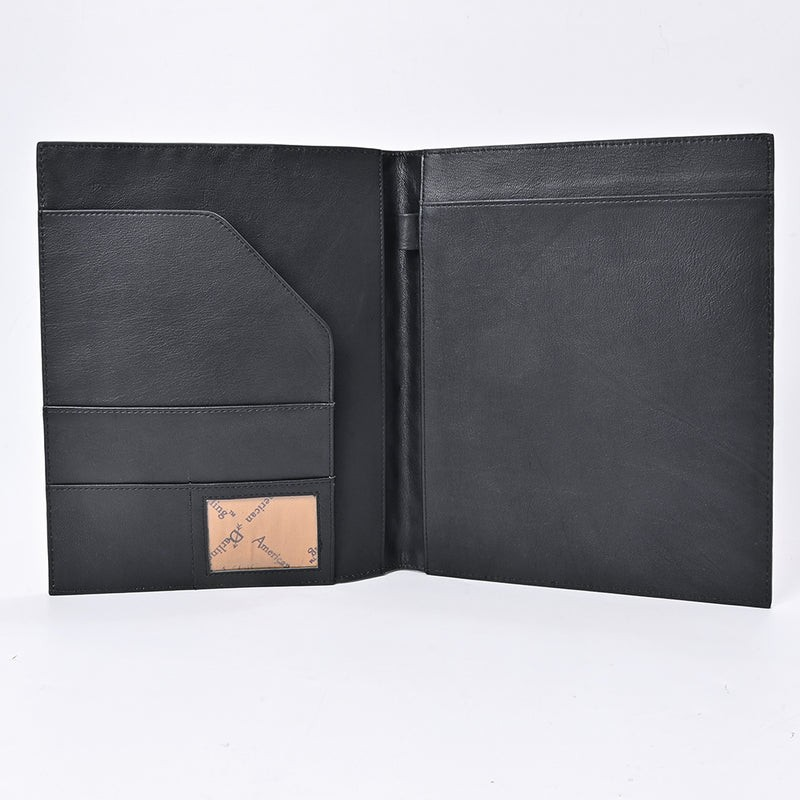 Floral & Crocodile Embossed Leather Western Portfolio Bag