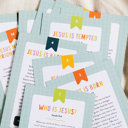 The Life of Jesus Kids Cards Set